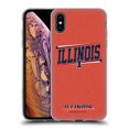 thumbnail image 1 of Head Case Designs Officially Licensed University Of Illinois U Of I University Of Illinois Double Bar Soft Gel Case Compatible with Apple iPhone XS Max, 1 of 7