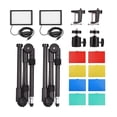 thumbnail image 2 of Lámpara de fotografía Kit de iluminación para videoconferencia USB Andoer que incluye 2 luces LED de video 3200K-5600K regulables + 2 soportes de luz de montaje en escritorio plegables + 2 adaptadores Maboto  Lámpara de fotografía, 2 of 7
