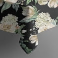 thumbnail image 5 of Pioneer Flower Floral Print Pattern Square Tablecloth,Waterproof Square Table Cover,Wipeable Spillproof Washable Table Cover for Home Kitchen Party Decor 52"x52"(132x132cm), 5 of 6