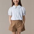thumbnail image 2 of Gubotare Toddler Plain T Shirts Girl Toddler Clothes Baby Boy Girl Shirt Short Sleeve T-Shirt Tee Summer Tops 18 24 Months (White,18-24 Months), 2 of 5