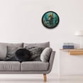 thumbnail image 6 of Sea Horse 9.8 Inch Round Digital Wall Clock Silent Non-Ticking Battery Operated Easy to Read for Bedroom Living Room Kitchen Bathroom Decoration, 6 of 6