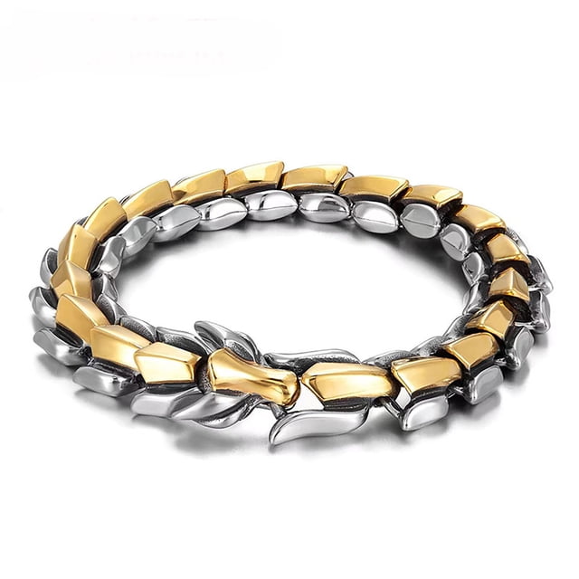 C Hip Hop Men Bracelet, Link Chain Punk Jewelry, Gothic Gift