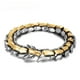 thumbnail image 2 of Pulsera de cadena de eslabones estilo punk hip-hop para hombre | Aleación de acero inoxidable chapada | Acabado elegante y resistente a la oxidación | Regalo ideal para fiestas y conciertos | Ac, 2 of 5