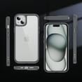 thumbnail image 2 of for iPhone 14 Clear Case, [Not Yellowing] [Military-Grade Drop Protection] Lightweight Slim Transparent Phone Case with Metal Lens Frame for iPhone 14 Shockproof Cover, Gray, 2 of 7