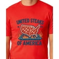 thumbnail image 4 of Fourth Of July Men's United Steaks of America Short-Sleeve Patriotic Novelty Funny T-Shirt, 4 of 5
