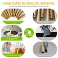 thumbnail image 6 of GPED 29 Pcs Silicone Kitchen Utensil Set, Cooking Utensils Set with Wooden Handle, Food Grade Silicone Spatula Set, BPA-Free, 446°F Heat Resistant Kitchen Gadgets Tools Set, White, 6 of 7