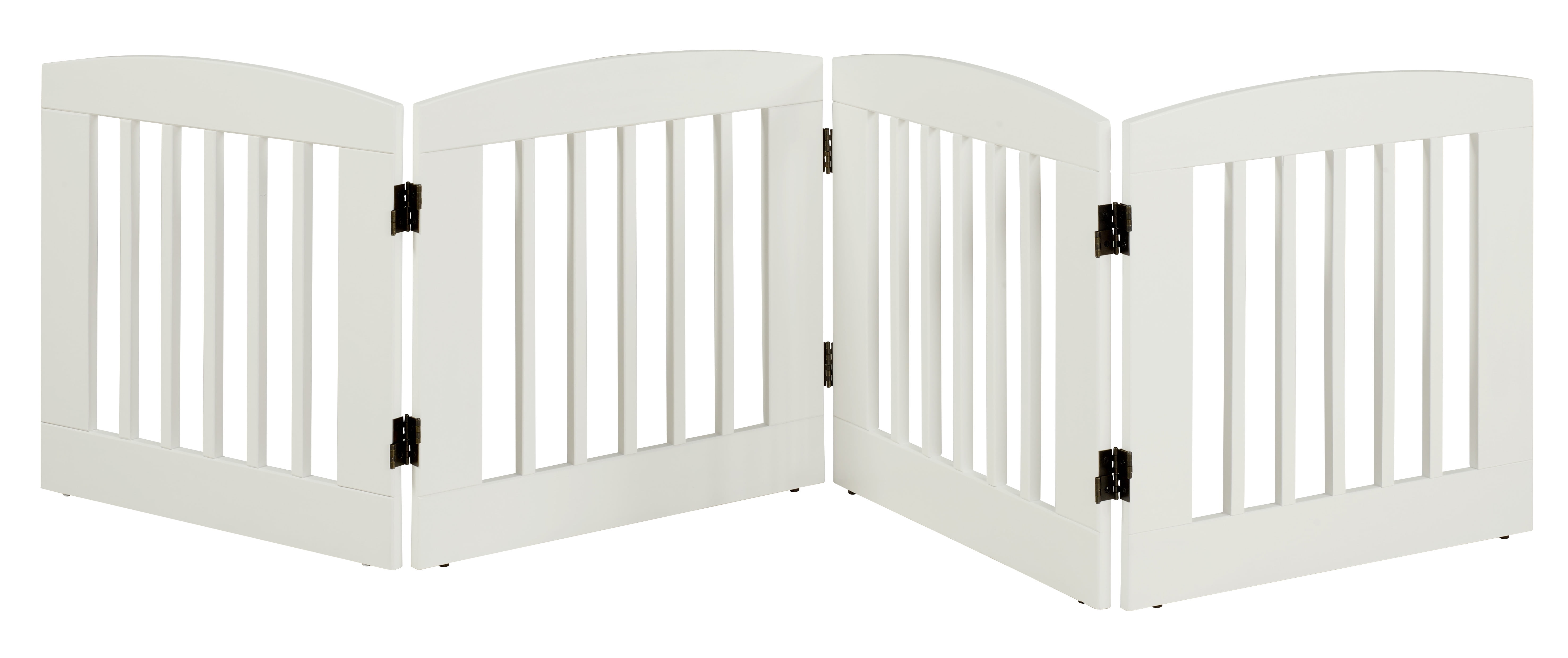 Ruffluv 4 Panel Expansion Freestanding Pet Gate