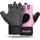 thumbnail image 1 of Guantes de levantamiento de pesas transpirables sin dedos con soporte para la muñeca, 1 of 7