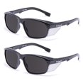 thumbnail image 1 of Gafas de seguridad ProtectX Voyager, color ahumado, antivaho, paquete de 2, 1 of 6