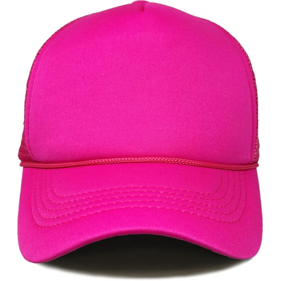 Snapback Trucker Hat - Hot Pink/Hot Pink