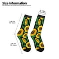thumbnail image 2 of Rocae Sunflower 1 for Girls Boys Crew Socks,Children's Socks, Kids Socks, Toddler Socks: Daily Wear with Kids School Uniform, 2 of 5
