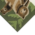 thumbnail image 3 of Frontporch Bear Family Rug-Color:Forest Green,Size:30"Lx20"Wx0.375"H, 3 of 4