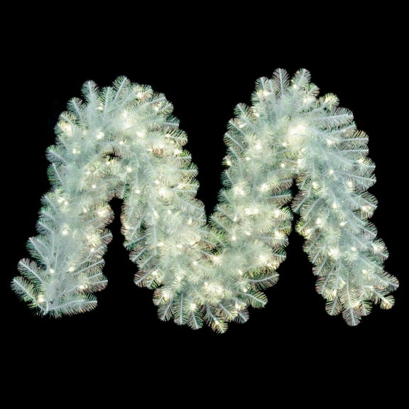 9 x 14" White Iridescent Garl WA 100WW