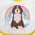 thumbnail image 4 of Inktastic Bernedoodle Dog Girls Baby Bib, 4 of 4