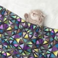 thumbnail image 2 of Pofeuu Purple-Gold Triangles Print Puppy Blanket,Dog Blankets,Pet Blanket Cozy Cat Blankets for Indoor Cats, Fuzzy Pet Blanket for Kitten Doggy Dog Blankets-Large, 2 of 8