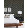 thumbnail image 4 of Advantage Muir Chocolate Geo Wallpaper, 20.9-in by 33-ft, 57.48 sq. ft., 4 of 4