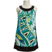 Women's Plus Sleeveless Jersey Trapeze Dress