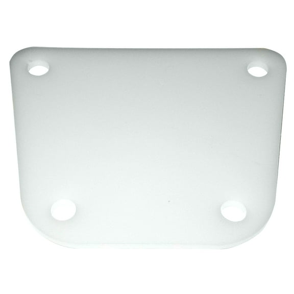 TACO Marine F40-0018WHC-A Side Mount Table Pedestal Receptor Backing Plate - White, Delrin