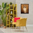 thumbnail image 2 of Stupell Industries Grumpy Klimt Cat Animals Painting Black Floater Framed Canvas Art Print Wall Art, 17 x 21, 2 of 9