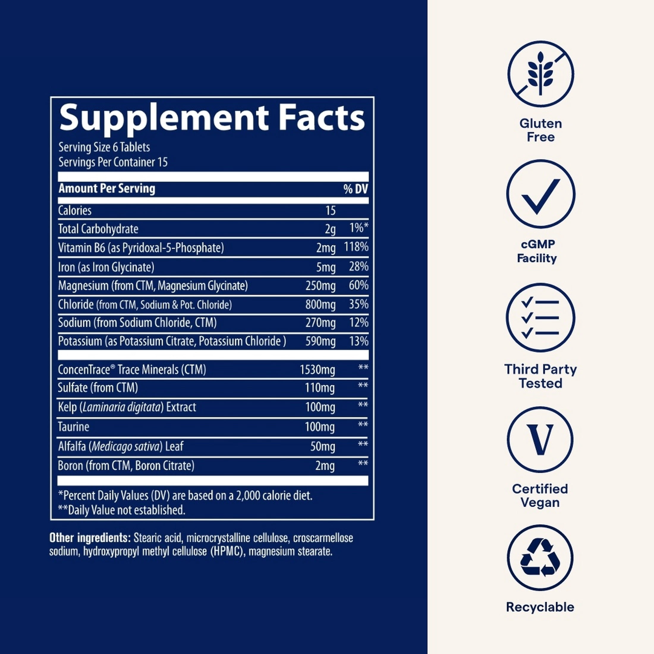 Trace Minerals Keto Electrolyte Tablets - Fluid Balance Supplement for Muscle Recovery & Endurance Support - Essential Electrolytes - Energy Aid - Gluten-Free & Vegan - 90 Count (15 Servings)