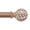 Burlywood-white, variant on OLV Boho Curtain Rods 36-88" Heavy Duty with Wood Grain Leaf Finial,Burlywood-white
