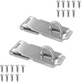 thumbnail image 1 of Pestillo para cerradura de puerta JAMW Broche de seguridad de acero inoxidable extra grueso acabado cepillado, 1 of 5