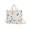 thumbnail image 7 of FORMRS Womens Corduroy Tote Bag Crossbody Shoulder Handbag with Pocket, Red Easter Eggs, 7 of 7