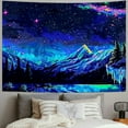 thumbnail image 2 of Creowell  Mountain Tapestry Starry Night Tapestries for Bedroom Aesthetic Moon and Stars Tapastry Wall Hanging Nature Forest Wall Tapestry for Living Room Dorm  40x30inch, 2 of 6