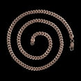thumbnail image 5 of Crucible Jewelry Men's Rose Gold Plated Stainless Steel Rounded Curb Chain Necklace (7mm) - 26", 5 of 5