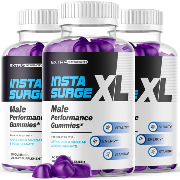 Insta Surge XL Gummies Advanced Formula All Natural Vitamin Supplement InstaSurge XL 180 Gummies