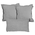 thumbnail image 1 of Set de 3 Cojines Decorativos (2 Cuadrados + 1 Rectangular) Rivo Gris, 1 of 7