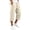 Beige&&100, variant on CONROSES Men's Capri Sweatpants Baggy Wide Leg Sweat Pants for Men Solid Elastic Waist Drawstring Fall Athletic Jogger Trousers with Pocket