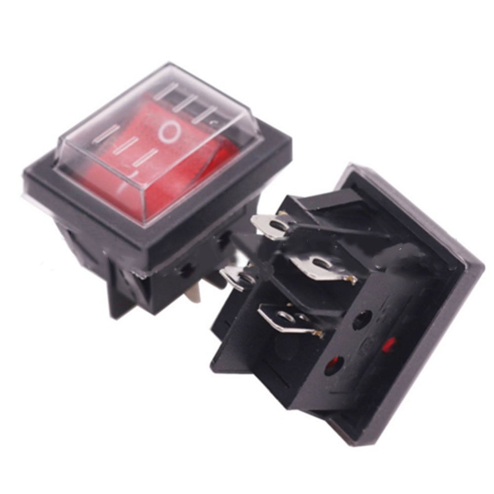 Rocker switch with waterproof cover Device switch 2 poles (4 pins) 16A 250