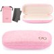 thumbnail image 1 of Vemiss Estuches rígidos para anteojos, estuche protector de telas de lino, estuche grande para anteojos (pequeño rosa), 1 of 1