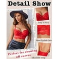 thumbnail image 2 of Avidlove Sexy Lace Bralette Bra for Women Lingerie V Neck Strap Bustier Tank Tops Lace Cami Crop Tops, 2 of 4