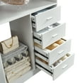 thumbnail image 4 of Idealcabin Walk-in Closet Organizer, Wood Storage System with Drawers, Modern White Closet System, 4 of 6