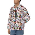 thumbnail image 3 of Goofa Mexican Bright Style Pattern Mens Full-zip Hoodie, Zip-up Pullover Hooded Sweatshirt, Kangaroo Pocket Hoodie Ideal for Daily Wear, Travel, and Home-Large, 3 of 5