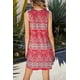 thumbnail image 3 of Vestido playero ligero informal estilo bohemio con estampado floral sin mangas para mujer, 3 of 7