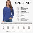thumbnail image 7 of QUALFORT Women's Long Sleeve Shirts, 100% Cotton Crew Neck Long Sleeve T Shirt for Women, Soft Lightweight Casual Basic Cotton Top, Royal Blue XL, 7 of 7