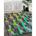 thumbnail image 2 of Ahgly Company Indoor Rectangle Patterned Dark Sea Green Novelty Area Rugs, 2' x 4', 2 of 6