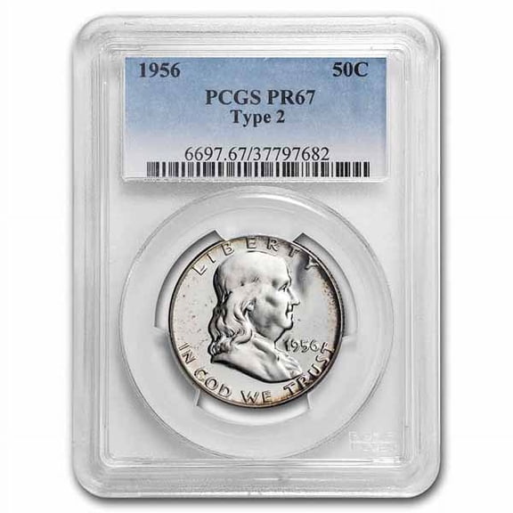 1956 Franklin Half Dollar Type-II PR-67 PCGS