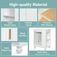 thumbnail image 5 of 24" Bathroom Vanity with Sink Bathroom Cabinet with Door Shelf Side Open Storage Solid Wood Frame,Soft Closing Door White, 5 of 9