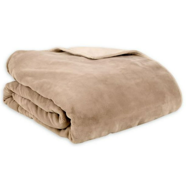 THERAPEDIC REVERSIBLE 25 LB. EXTRA LARGE WEIGHTED BLANKET IN TAUPE