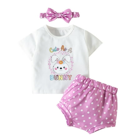 

KI-8jcuD Girls Easter Outfits Toddler Girls Easter Short Sleeve Cartoon Rabbit Printed T Shirt Tops Leopard Shorts Headbands Outfits Layettes For Newborns 3 Month Baby Girl Little Girl Outfits 5T Cu