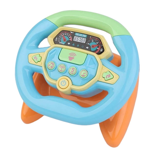 Juguete de sonido educativo Zulema volante de conducción simulado giratorio Azul
