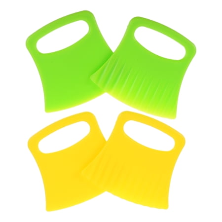 NICEXMAS 4-Piece Carrot Slicer Set with Ergonomic Handle Plastic Kitchen Vegetable Chopper for Precise and Easy Cutting