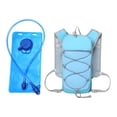 thumbnail image 2 of Chaleco de hidratación para correr, , versátil, con bolsillo, mochila de hidratación para maratón, escalada, ciclismo, senderismo y rutas de Azul, 2 of 9