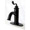 thumbnail image 2 of Fauceture LS5410RL Royale Single-Handle Bathroom Faucet with Push Pop-Up, Matte Black, 2 of 5