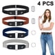 thumbnail image 1 of Cinturón ajustable sin hebilla de 4 piezas, cinturón elástico invisible sin hebilla para jeans, cinturón elástico que combina con todo, sin hebilla y sin perforación para hombres y mujeres, 1 of 8