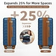 thumbnail image 3 of TSA Lock 5 Piece Luggage Set, Impact-Resistant Hardshell Suitcases with Spinner Wheels, Expandable Design for Long-Lasting Use, 3 of 6